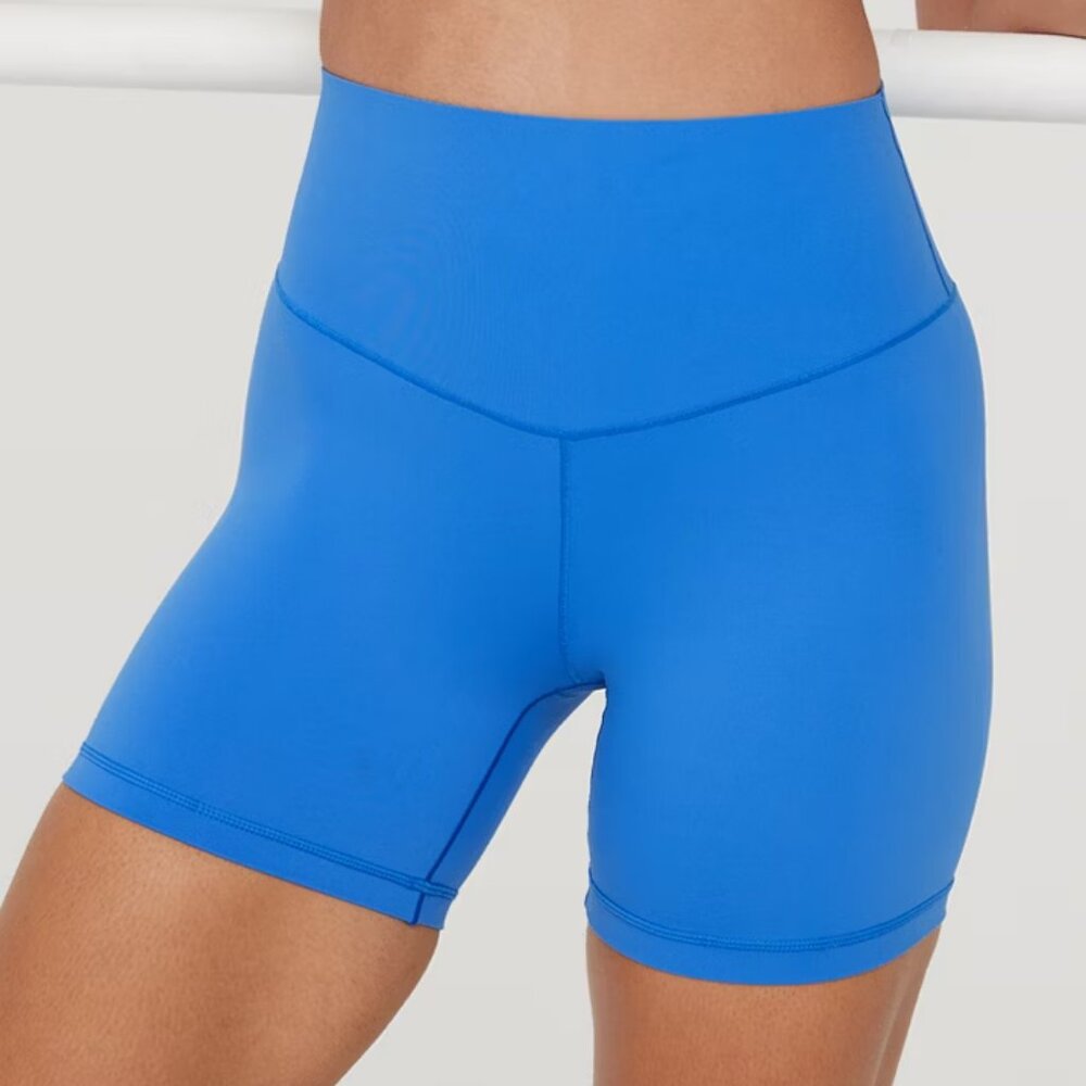 Aerie Real Me Xtra Hold Up! 5" Bike Short Cobalt Blue Large L